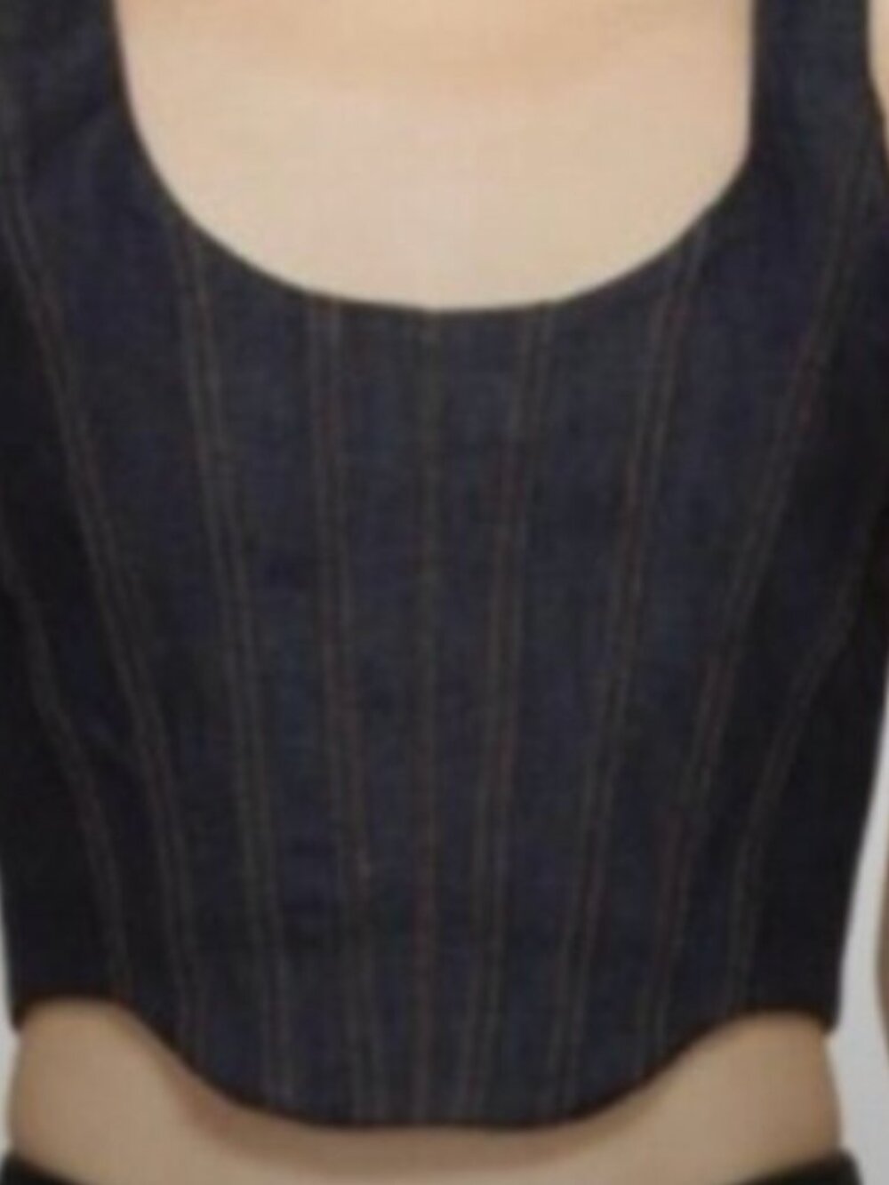 Eckhaus Latta Ride Corset Cropped Grunge Coquette